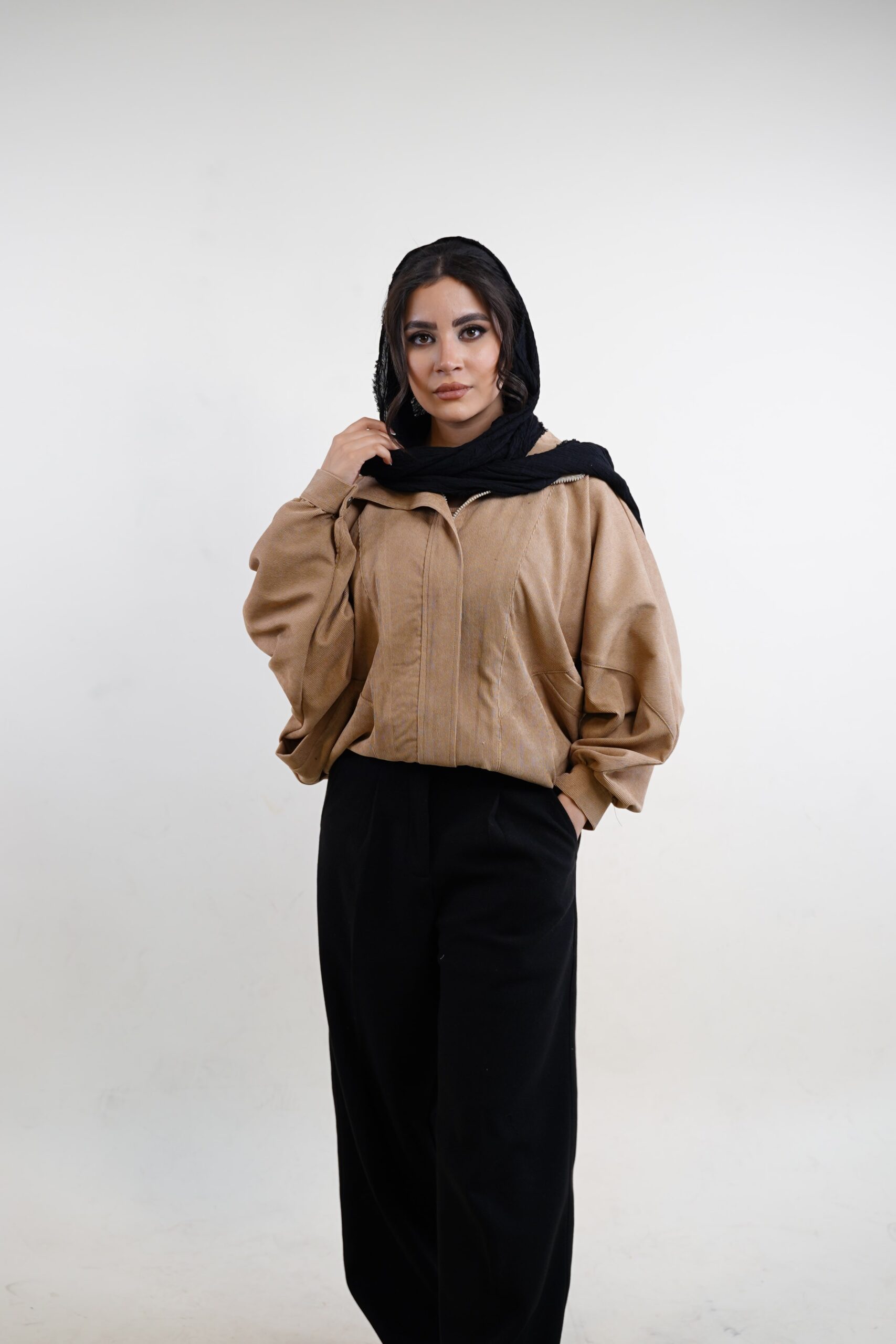 سویشرت آهو رنگ نسکافه ای