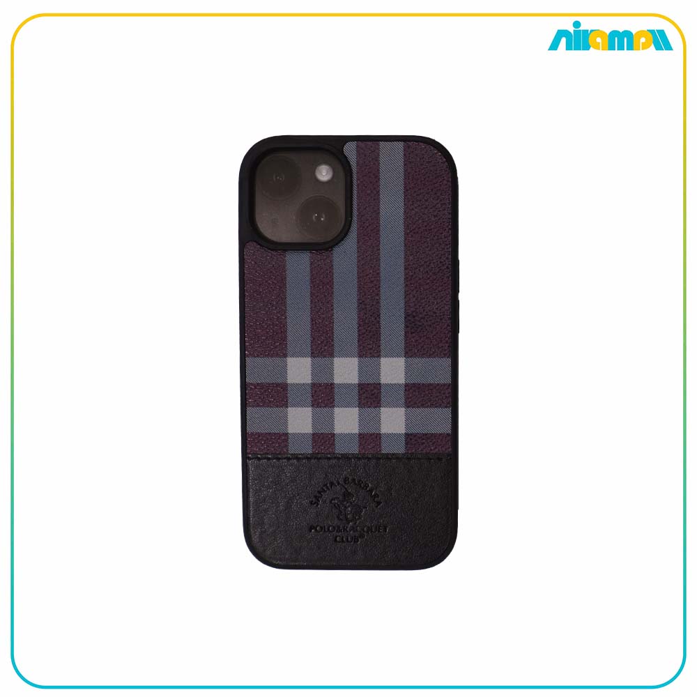 کاور چرمی POLO مدل Fergus مناسب برای گوشی Iphone 15 normal