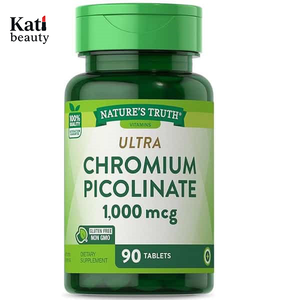 کروم پیکولینات نیچرز تروث 90 عدد Nature’s Truth Chromium Picolinate-کتی بیوتی