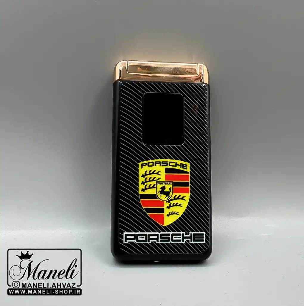 فندک مشکی شارژی Porsche با لوگوی|140408152