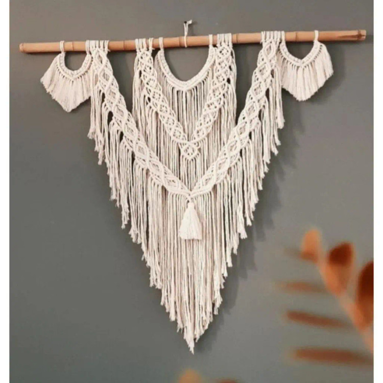 دیوارکوب مکرومه کد 116 برند گره چی و رنگ دلخواه