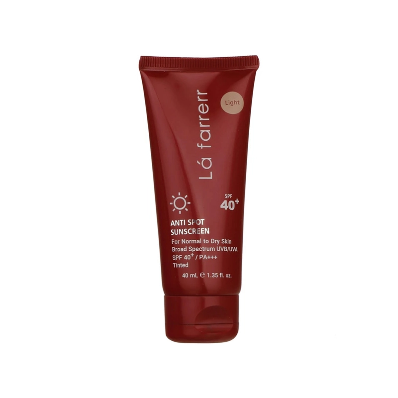 کرم ضدآفتاب و ضدلک رنگی لافارر SPF40 پوست خشک و معمولی 01-روشن