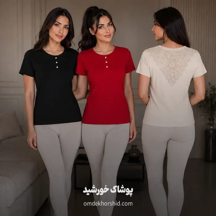 تیشرت پشت گیپور۳دکمه (کپی)
