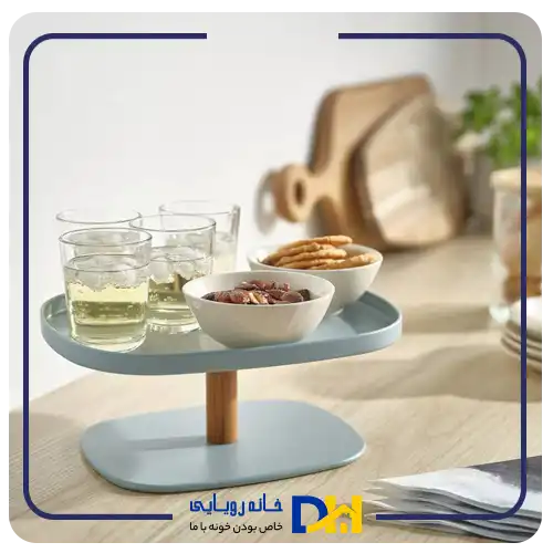 ظرف سرو فلزی پایه دار ایکیا KRUSTISTEL