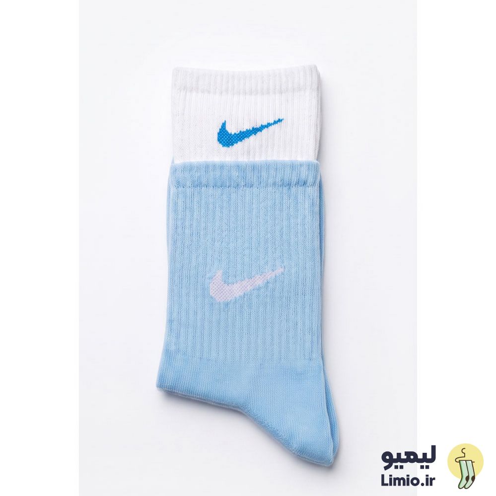 جوراب دو رنگ ورزشی ساق دار نایکی