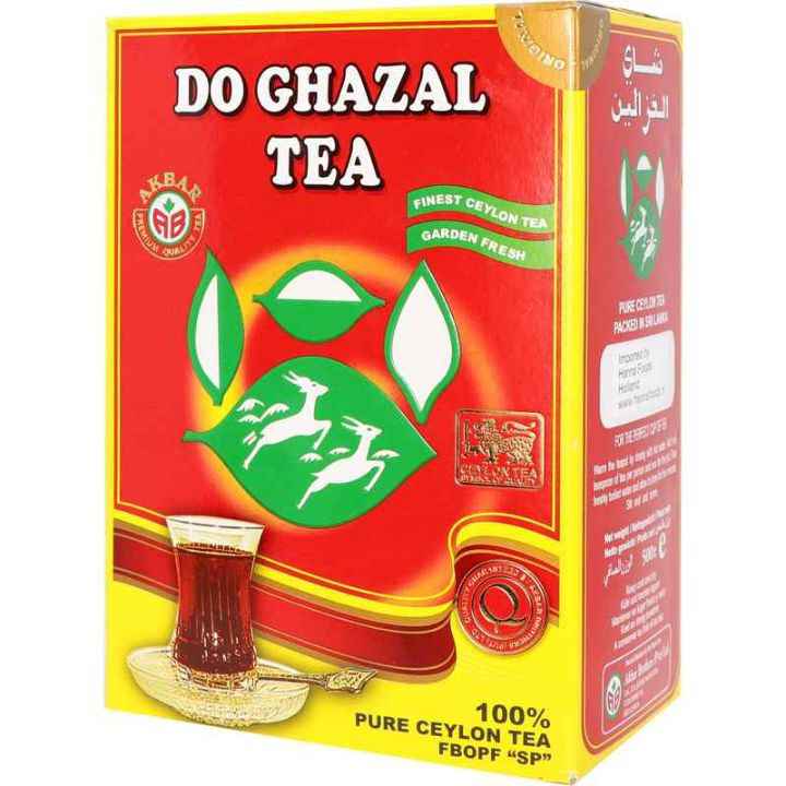 چای دوغزال ساده شیرنشان ۵۰۰ گرمی | چای سیاه خالص سیلان با طعم و عطر اصیل
