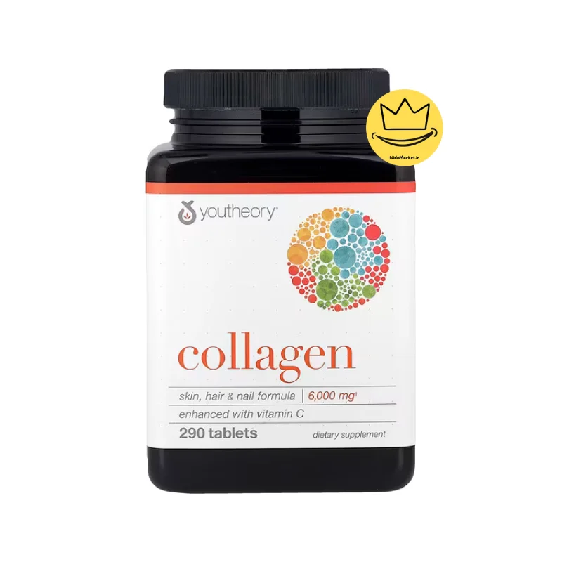 قرص کلاژن پیشرفته یوتئوری 290 عددی Youtheory Collagen