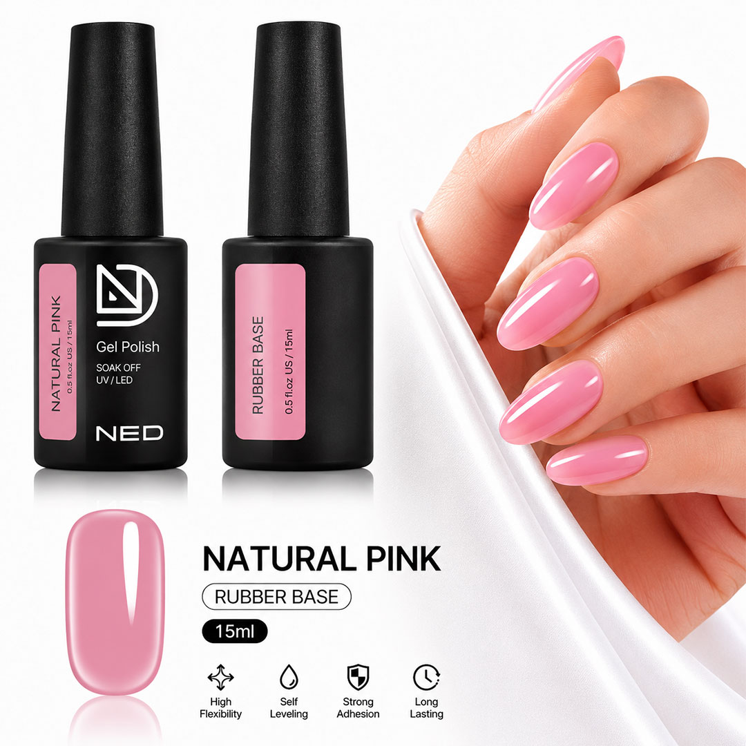 رابربیس برند ند حجم ۱۵ میل کد natural pink