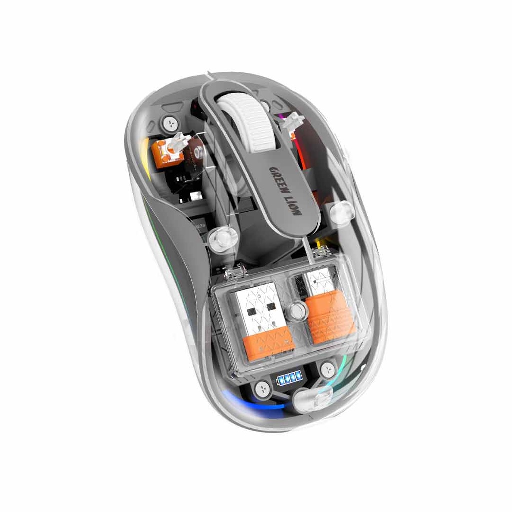 ماوس بی‌سیم شفاف گرین لاین مدل TURTLE MOUSE GL-MS2 - مشکی
