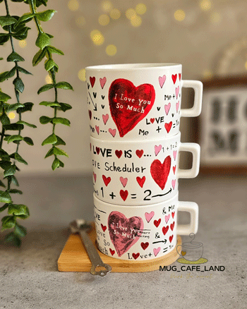 ماگ قلبی زیره بامبو کد 964