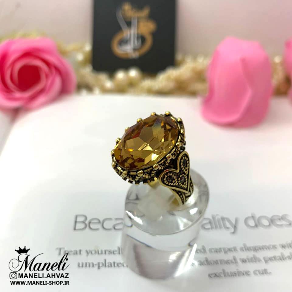 انگشتر مردانه نگین سواروسکی mm14-8
