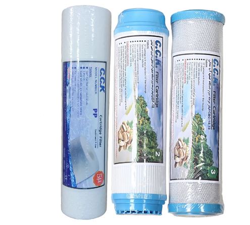 پک فیلتر سه مرحله ای دستگاه تصفیه آب خانگی سی سی کی ایرانی c.c.k
