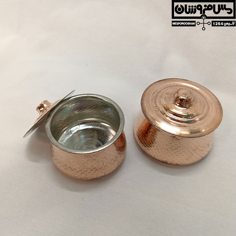 دیگچه مسی تزئینی سمنو سفره هفتسین سایز 2 مدل عمه لیلا