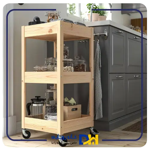ترولی تمام چوب۳ طبقه ایکیا LOSHULT
