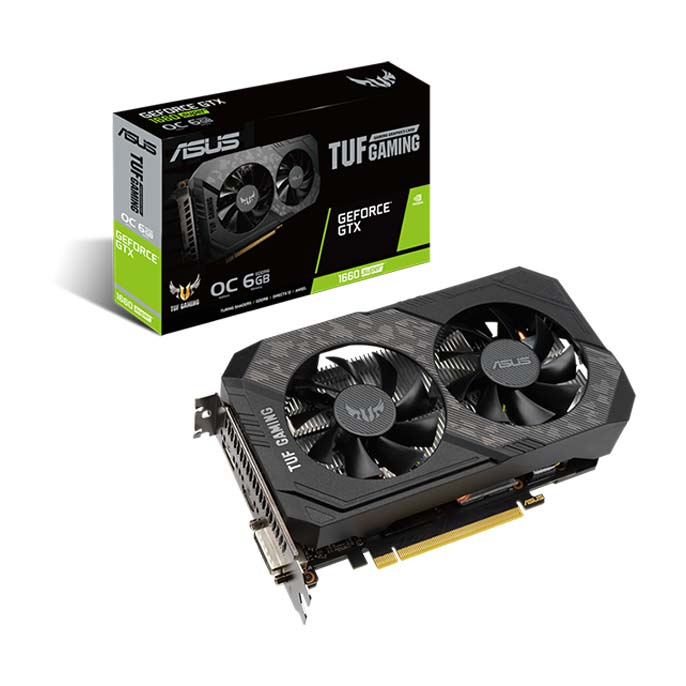 کارت گرافیک ایسوس مدل TUF Gaming GTX 1660 Super OC حافظه 6 گیگابایت نو و آکبند