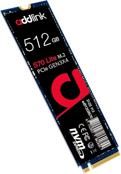 حافظه اس اس دی اینترنال ادلینک مدل S70 Lite M.2 2280 NVMe ظرفیت 512 گیگابایت