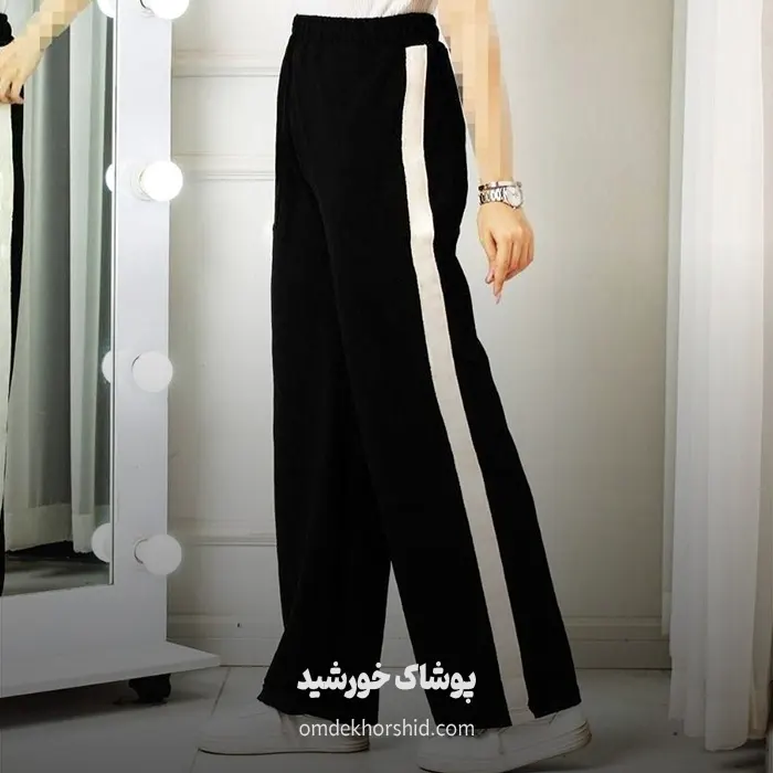 شلوار بگ بغل نوار کنفی
