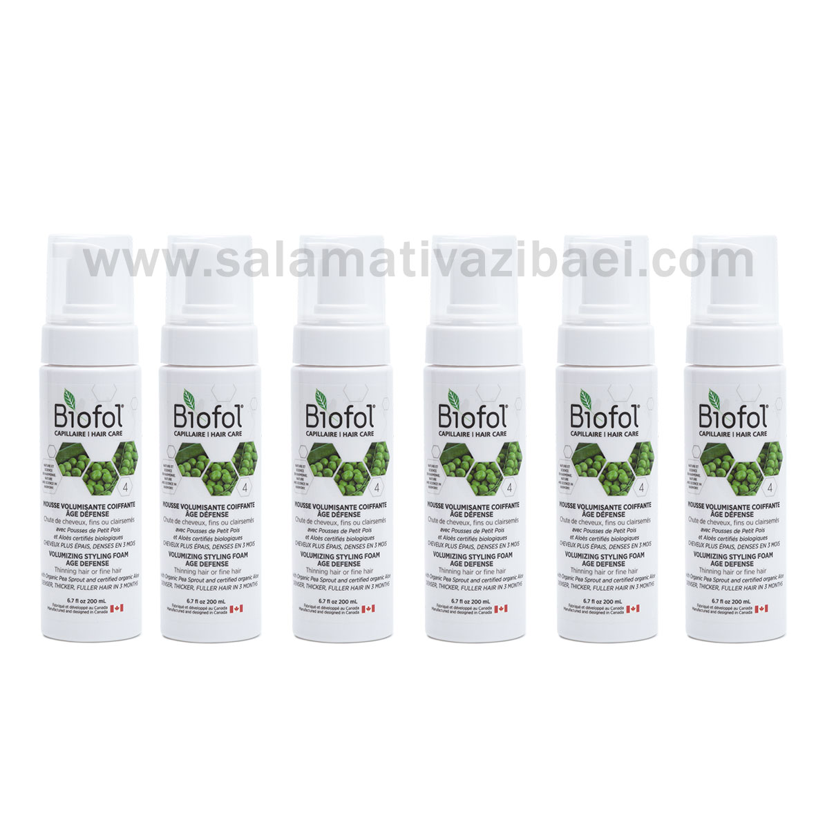 موس مو ضد ریزش و پرپشت کننده بایوفول کانادا (پکیج 6 عددی)- BIOFOL