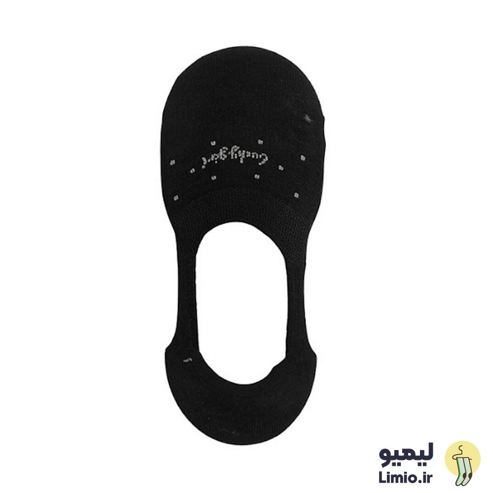 جوراب کالجی فانتزی زنانه مشکی طرح دار خارجی کد 202