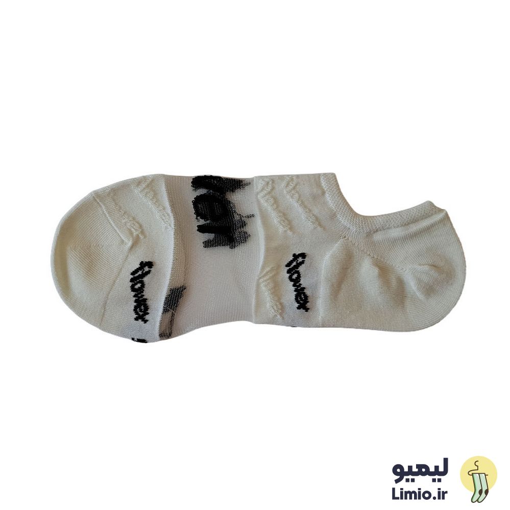 جوراب مچی فانتزی زنانه طرح گل دوزی ظریف نخ پنبه خارجی کد 107