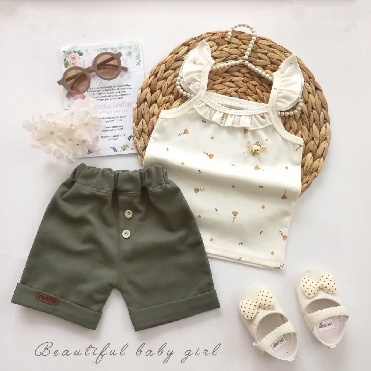 تاپ شلوارک سبز ملینا (پردیس)