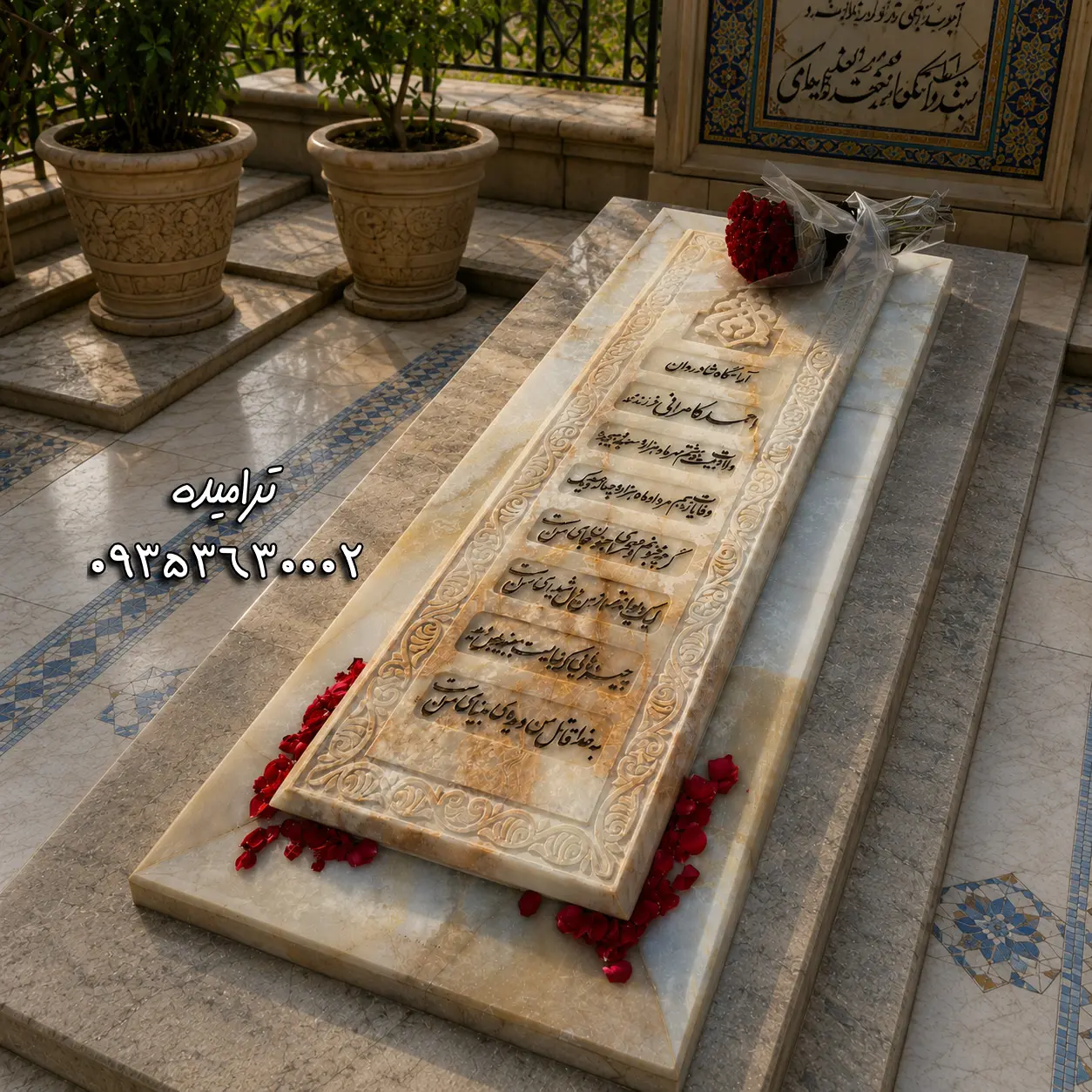 سنگ قبر مرمر کد33
