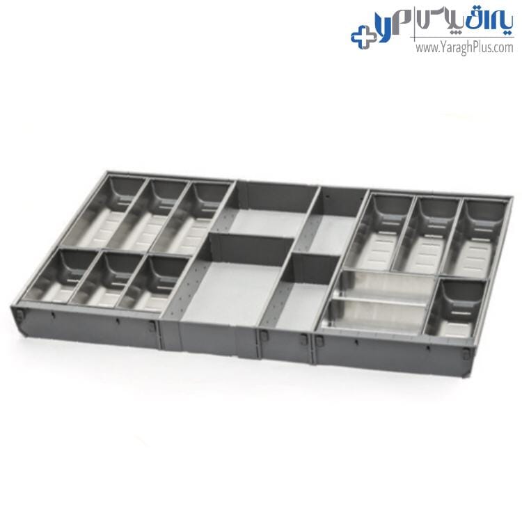 جای قاشق و چنگال استیل داخل کشو ملونی 9016