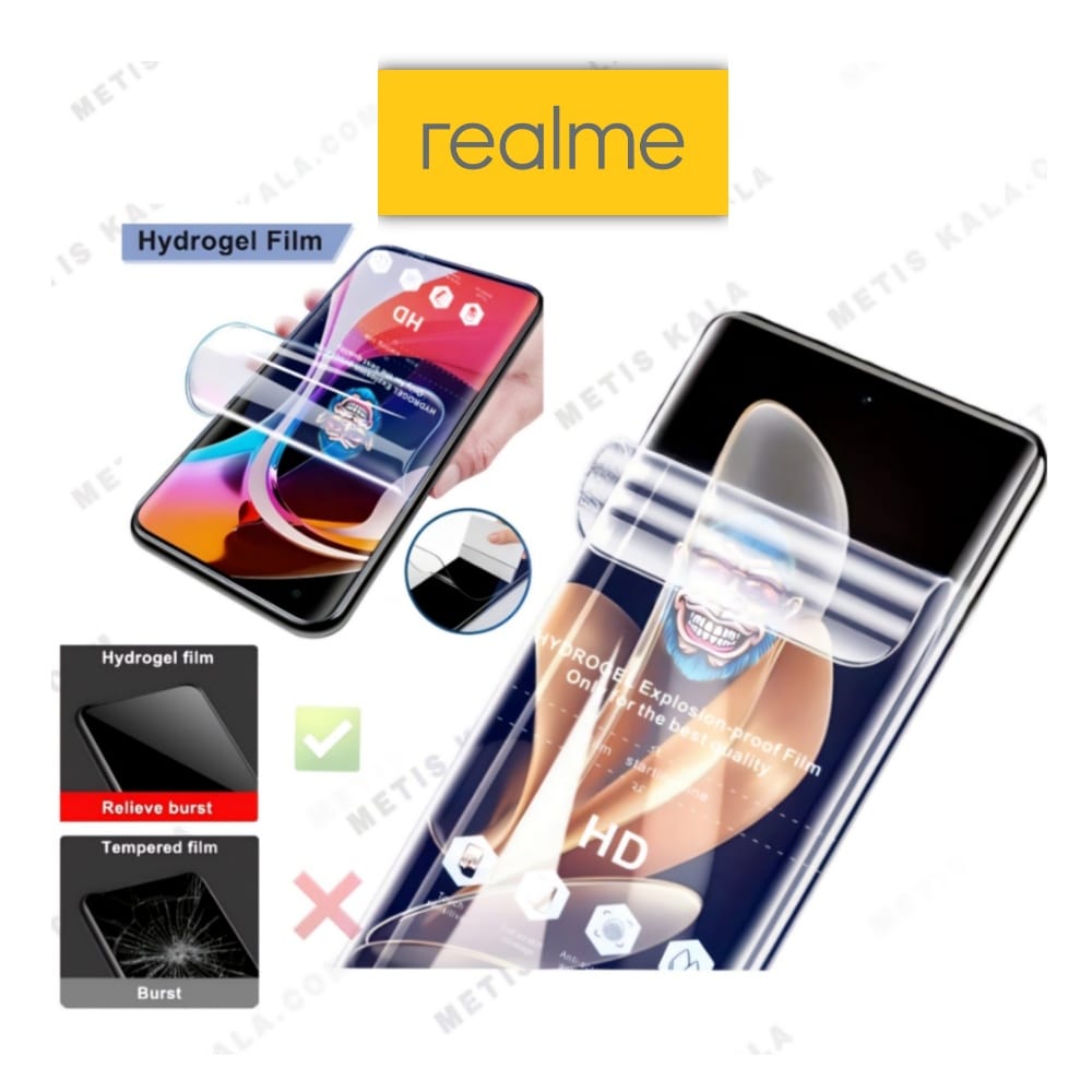 گلس نانو هیدروژل گوشی های Realme