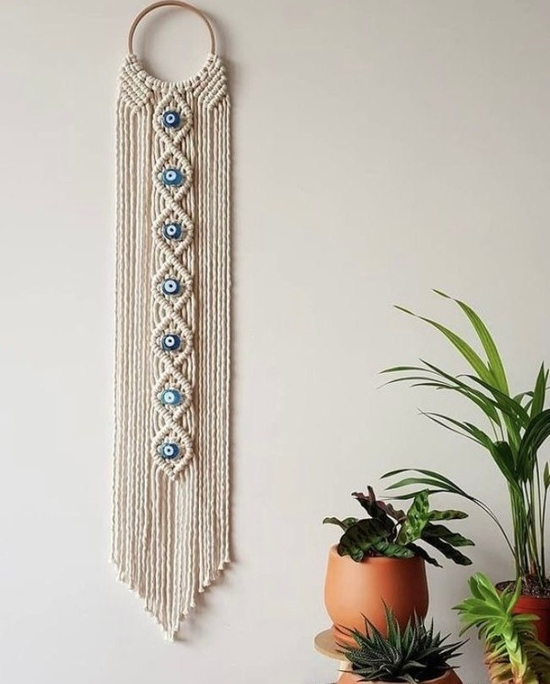 دیوارکوب مکرومه کد 325 برند گره چی و رنگ دلخواه