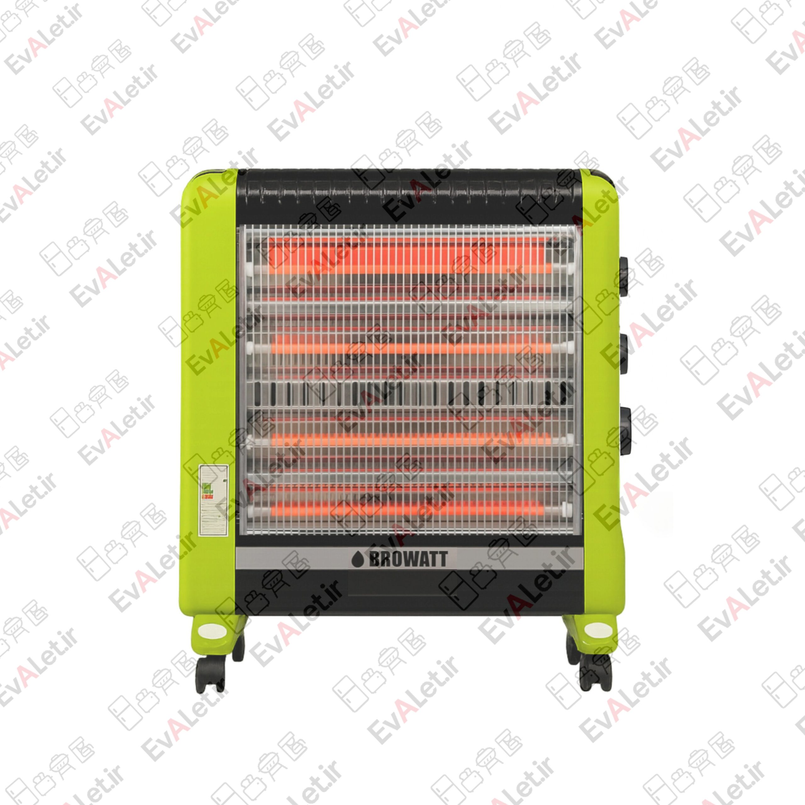 بخاری برقی بروات مدل Br_2400 - سبز