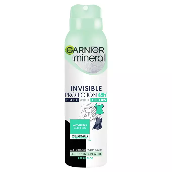 اسپری ضد تعریق گارنیر مینرال Garnier مدل INVISIBLE 48h زنانه حجم 150 میل (سبز)