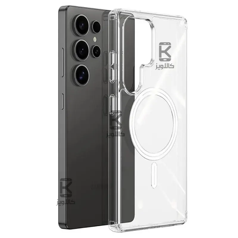 کاور پشت کریستالی مگ سیف دار Samsung Galaxy S25 Ultra