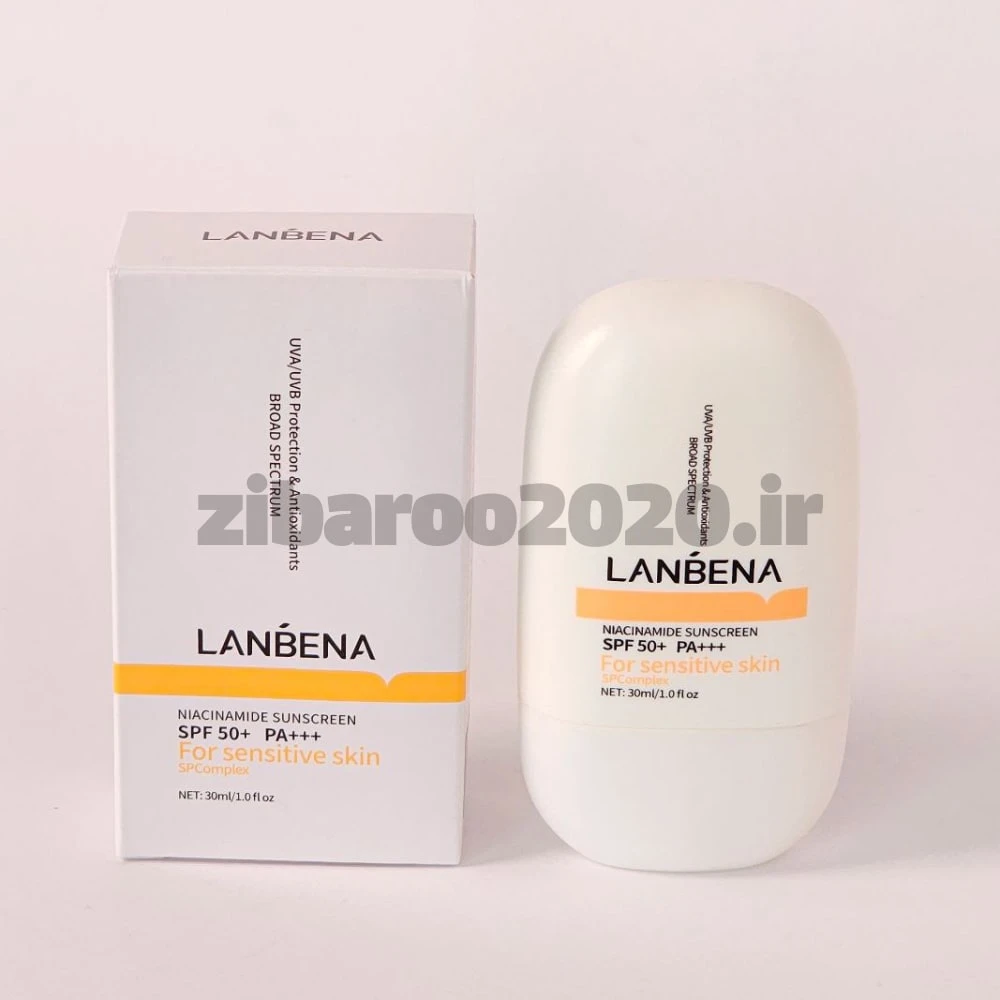 کرم ضد آفتاب نیاسینامید لانبنا SPF 50 Lanbena Niacinamide Sunscreen SPF 50+ PA