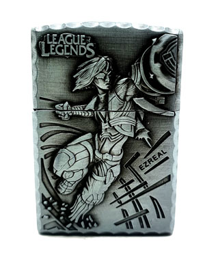 فندک زیپو طرح EZREAL- نقره ای
