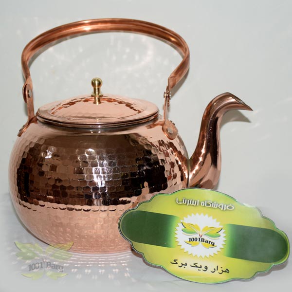 کتری توپی مسی دسته بالا ۸ نفره