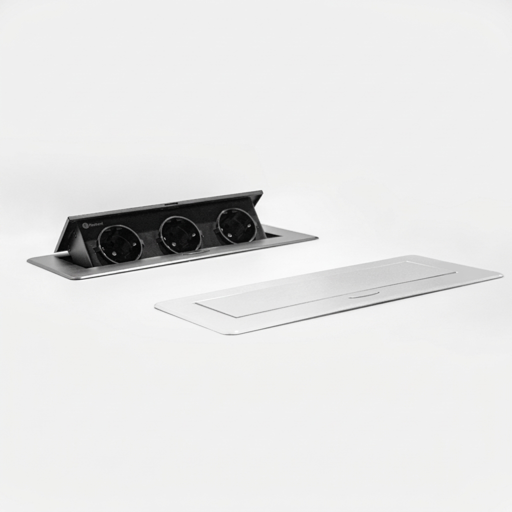 پریز توکار کابینت با دکمه تاچ مکانیکی فانتونی N332 - N333