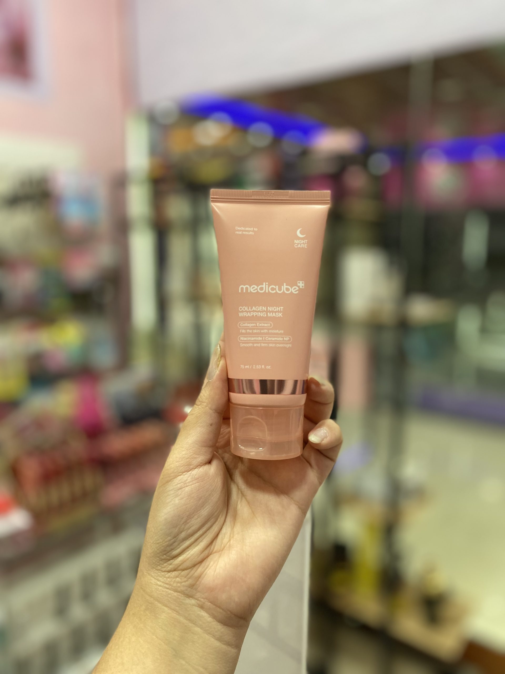 کرم شب کلاژن مدیکیوب Collagen Night Wrapping Mask حجم ۷۵ میل