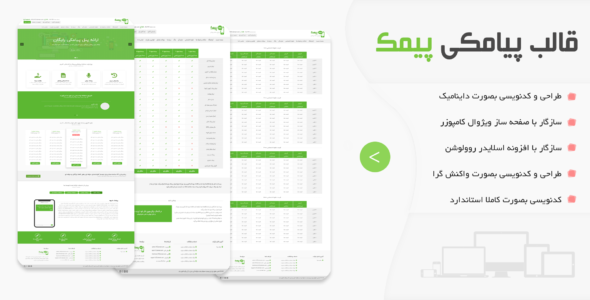 قالب وردپرس پیامکی PMak