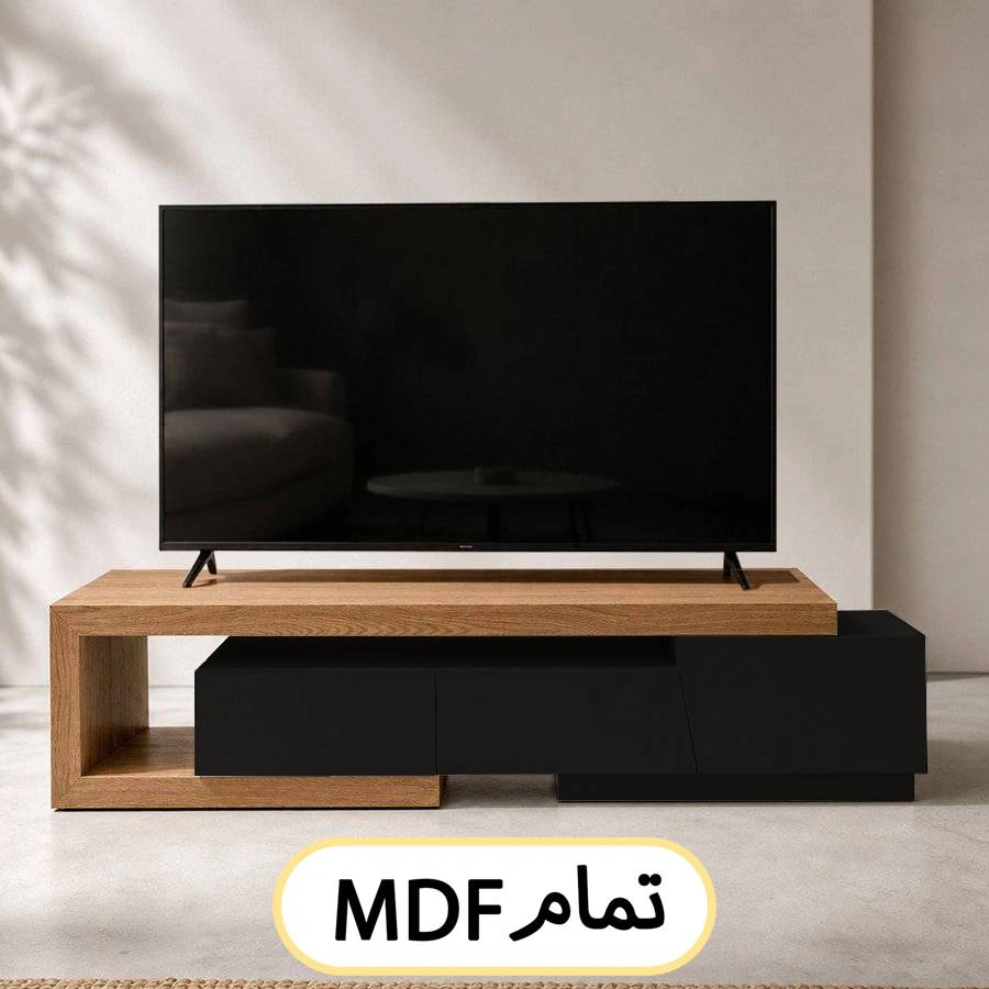 میز تلویزیون مدل متحرک تمام ام دی اف کد m116