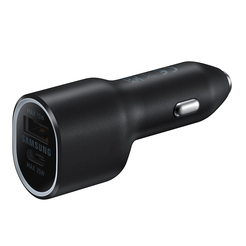 شارژر فندکی سامسونگ مدل Samsung Super Fast Charging Dual Port 25W + 15W