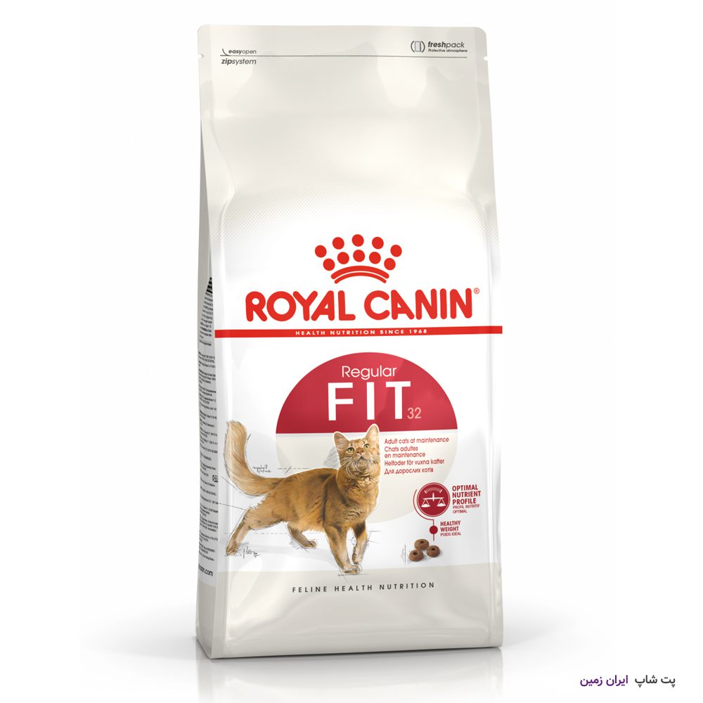 غذای خشک گربه رویال کنین فیت Royal Canin Regular Fit وزن 2 کیلوگرم
