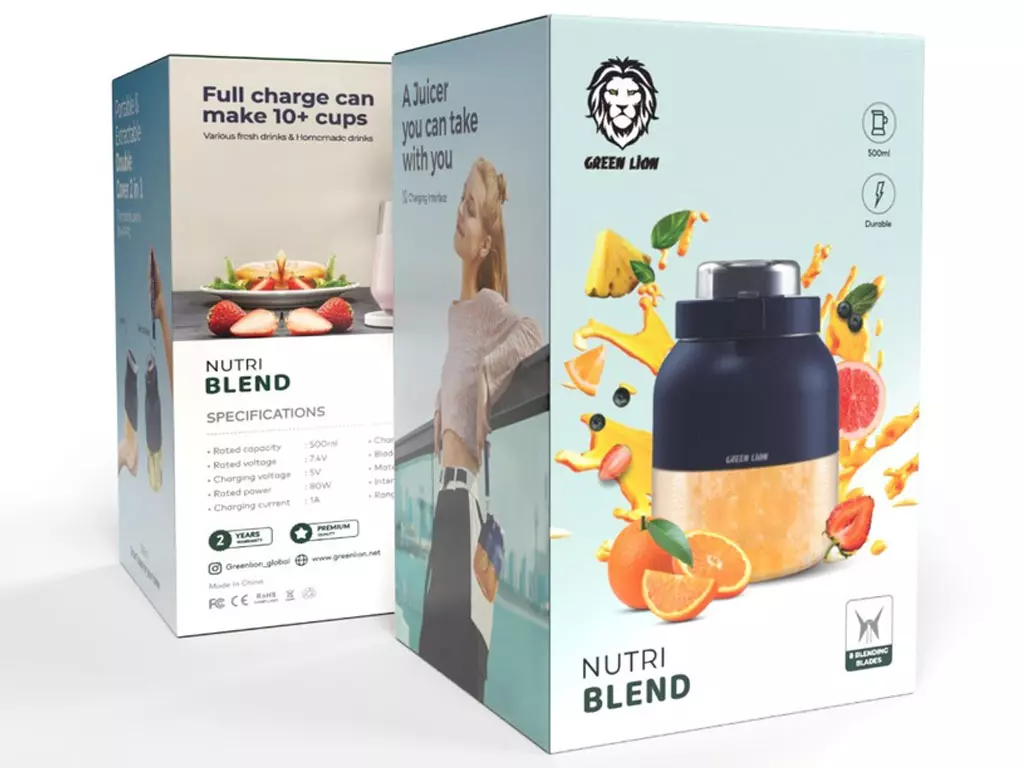 مخلوط کن قابل حمل Green Lion Nutri Blend 500mL