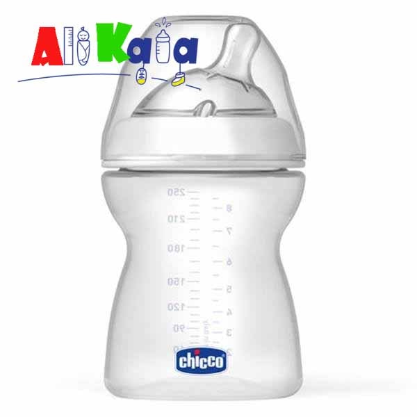 شیشه شیر چیکو مدل نچرال فیلینگ 250 میلی لیتر