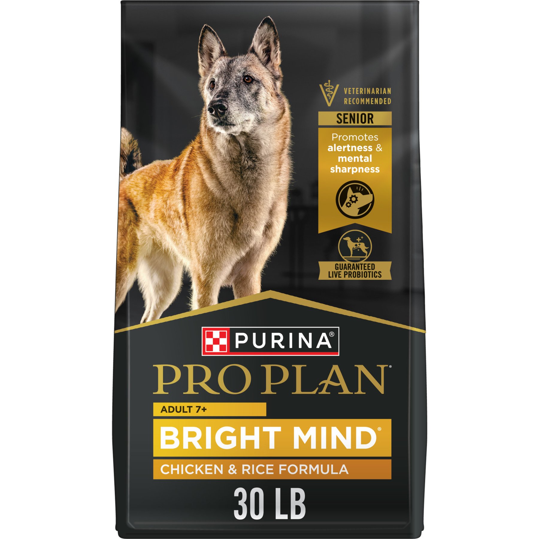غذای خشک پورینا پرو پلن سگ مسن برایت مایند مرغ و برنج ۱۳.۶۱ کیلوگرم | Purina Pro Plan Bright Mind Chicken & Rice 30lb