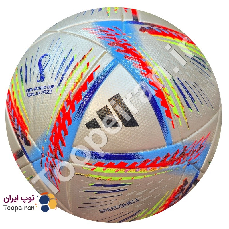 توپ فوتبال طرح جام جهانی الرحله سایز 5| multicolor