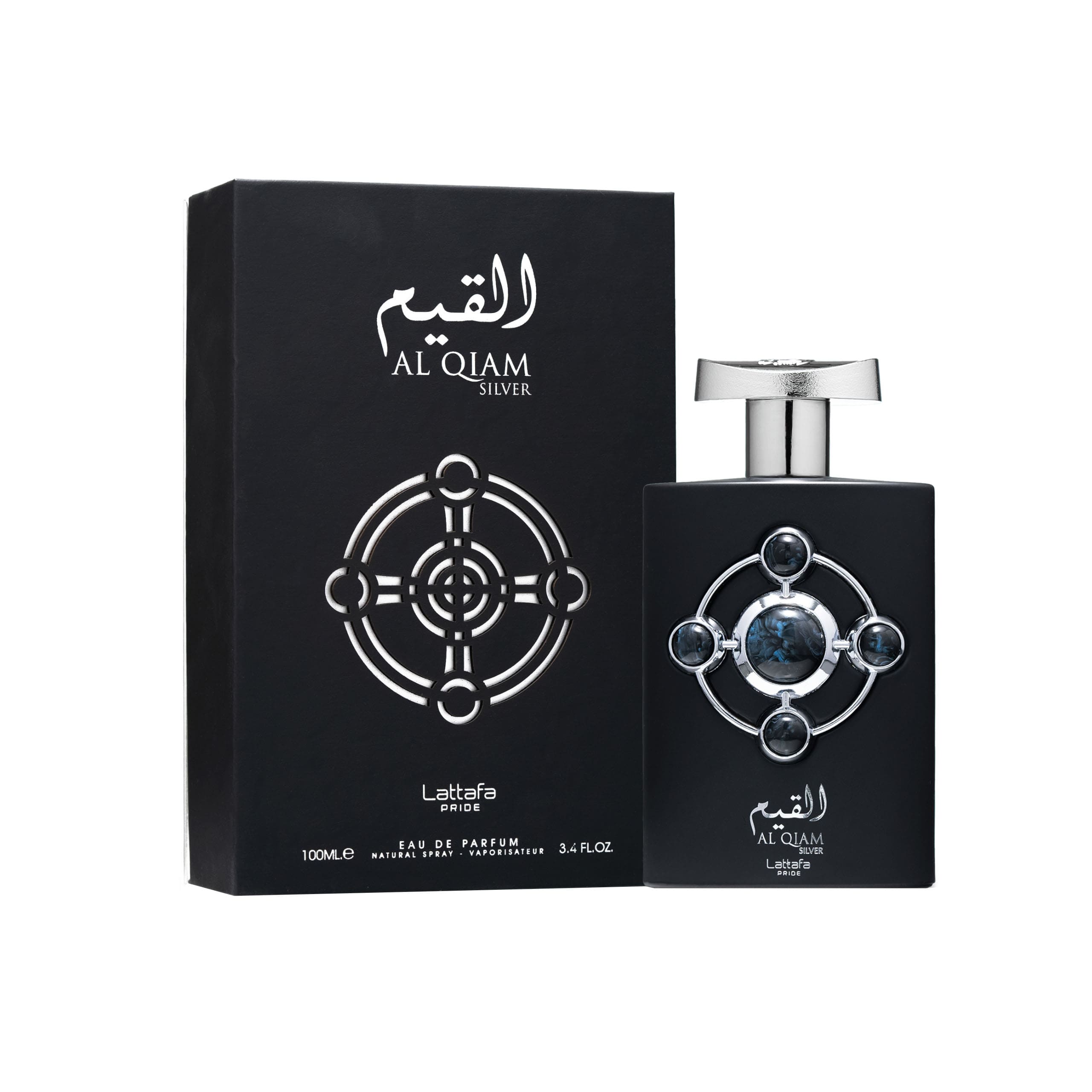 ادوپرفیوم مردانه و زنانه  لطافه مدل Al Qiam Silver حجم 100 میلی لیتر