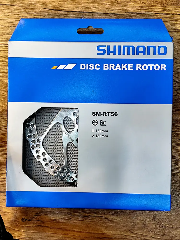 روتور صفحه دیسک Shimano SM-RT56M 180mm شش پیچ | قیمت خرید