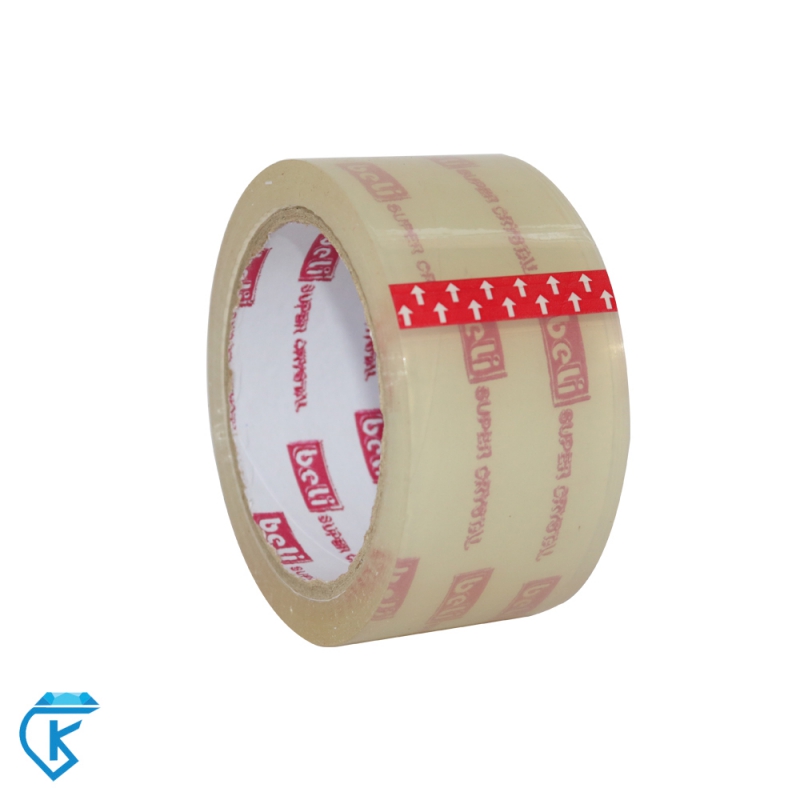 نوار چسب 5 سانت شیشه ای کریستال beli