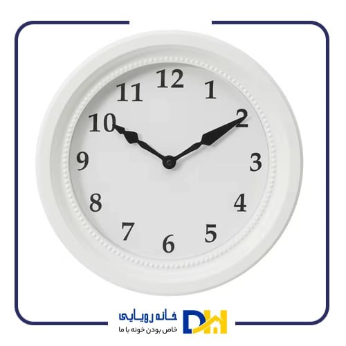 ساعت دیواری تمام سفید ایکیا SÖNDRUM