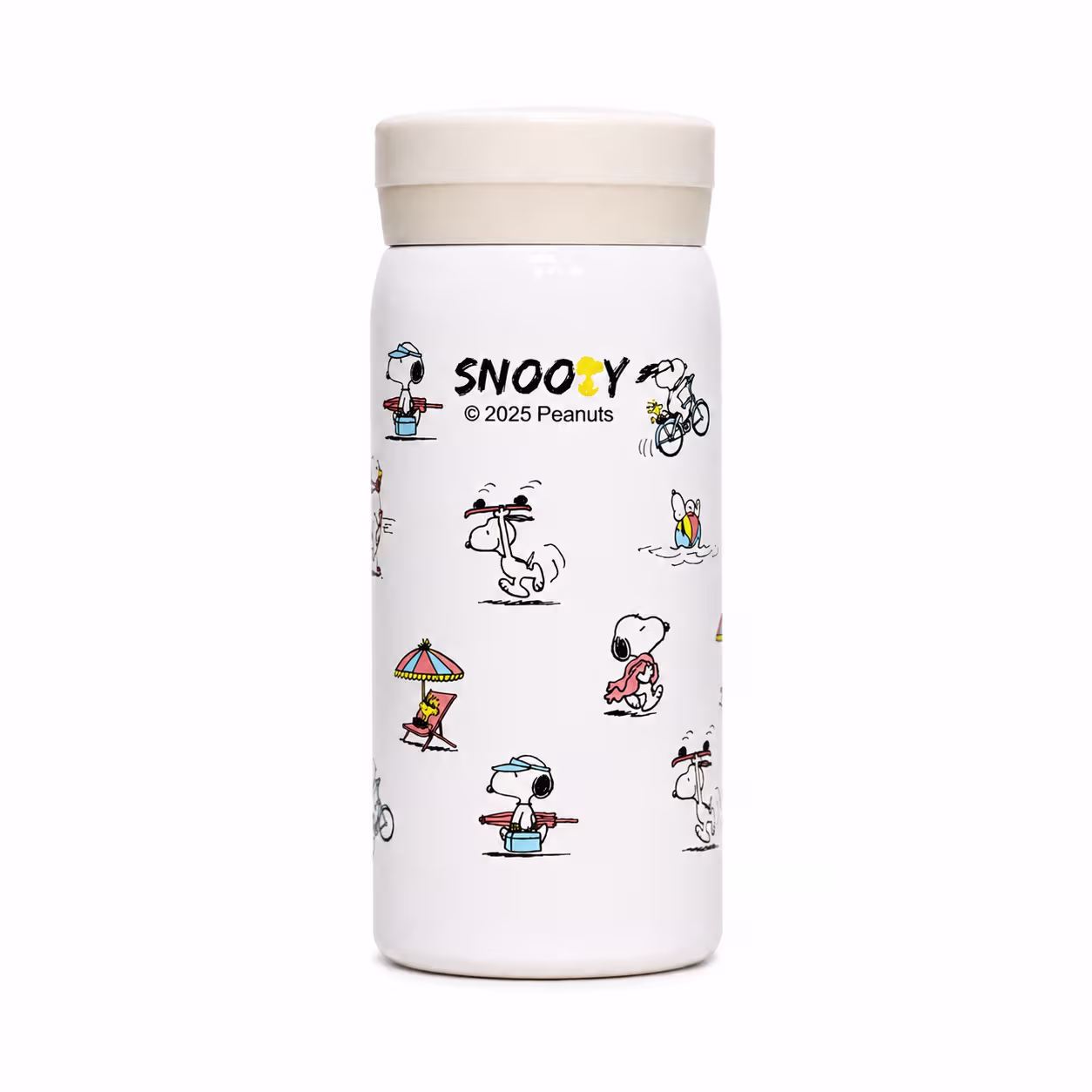 تراول ماگ فانتزی طرح اسنوپی (Snoopy) - سفید
